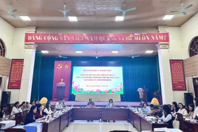 ĐÓN ĐOÀN KIỂM TRA CỦA BỘ GIÁO DỤC VỀ CÔNG NHẬN PHỔ CẬP GIÁO DỤC MẦM NON CHO TRẺ 5 TUỔI