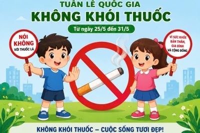 TRƯỜNG MẦM NON BẮC LÝ HƯỞNG ỨNG NGÀY THẾ GIỚI PHÒNG, CHỐNG THUỐC LÁ (31/5) VÀ TUẦN LỄ QUỐC GIA KHÔNG KHÓI THUỐC