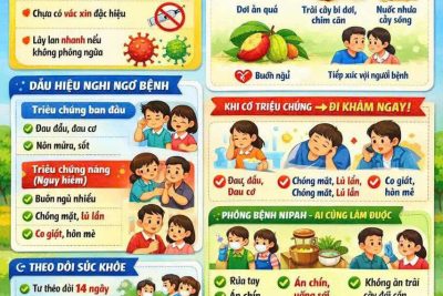 CHỦ ĐỘNG PHÒNG CHỐNG VIRUS NIPAH TRONG TRƯỜNG MẦM NON