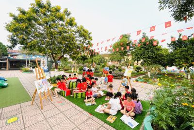 HƯỞNG ỨNG NGÀY HỘI ĐỌC SÁCH CÙNG BÉ CỦA TRƯỜNG MẦM NON BĂC LÝ
